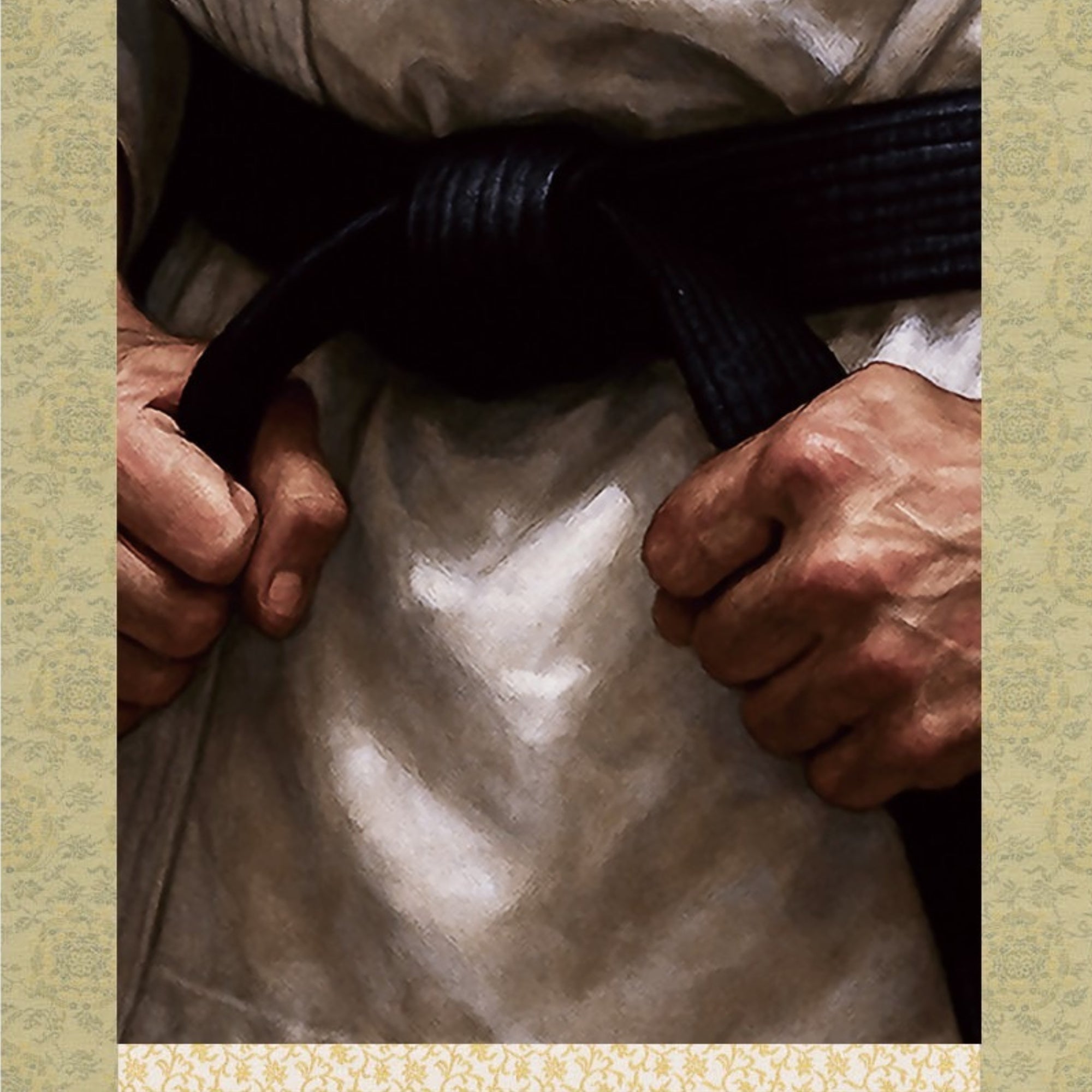 Japanese Martial Arts Ichiban Kakemono Wall Scroll – Black Belt Spirit